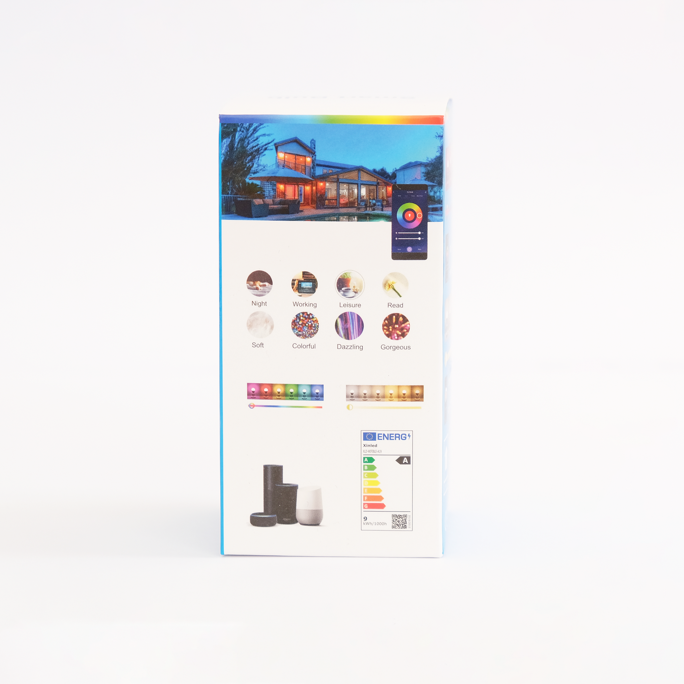 Lâmpada Inteligente Wifi A60 E27 RGBW 9W Lâmpada Inteligente Wifi A60 E27 RGBW 9W